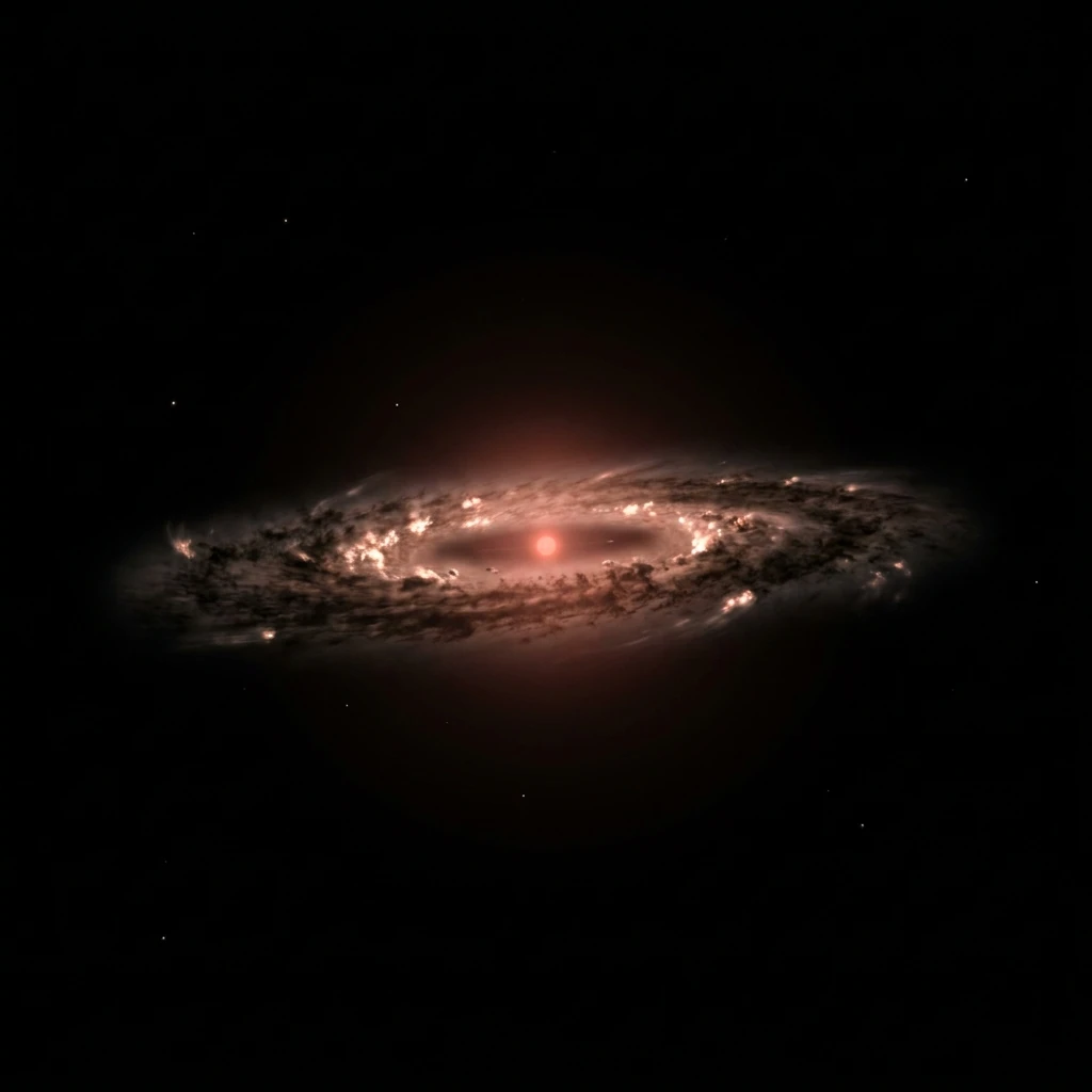 AU Microscopii (Scheibe von der Seite)