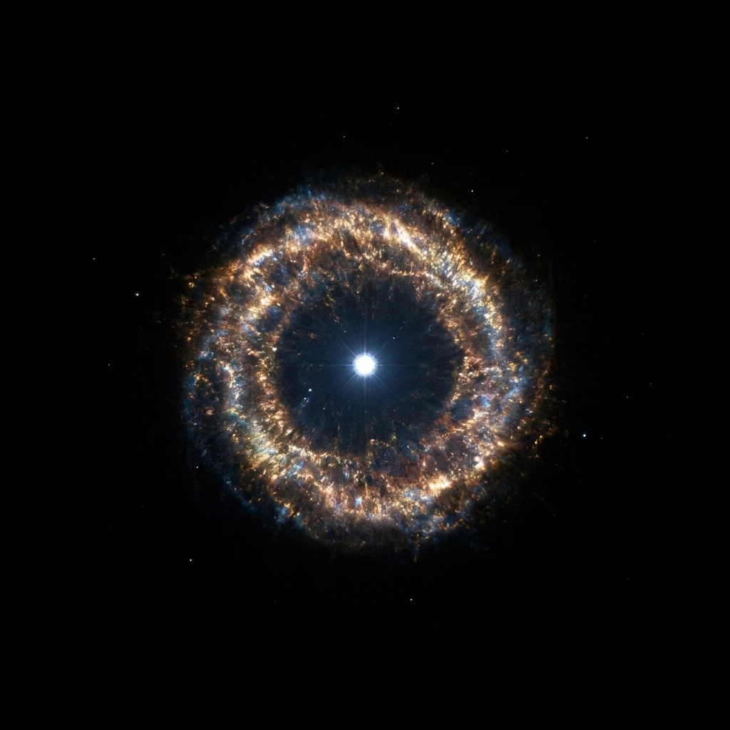SDSS J1228+1040 (leuchtender Trümmerring)