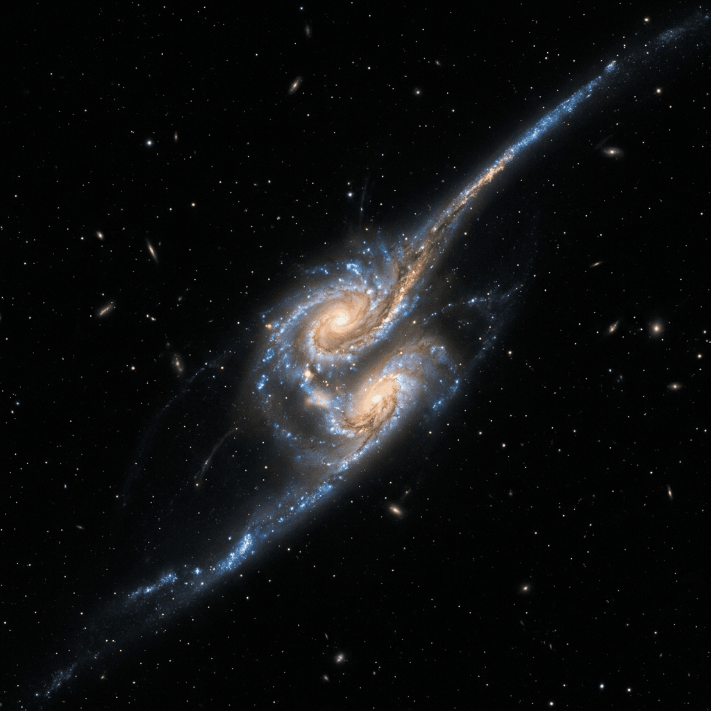 Mäusegalaxien (NGC 4676)