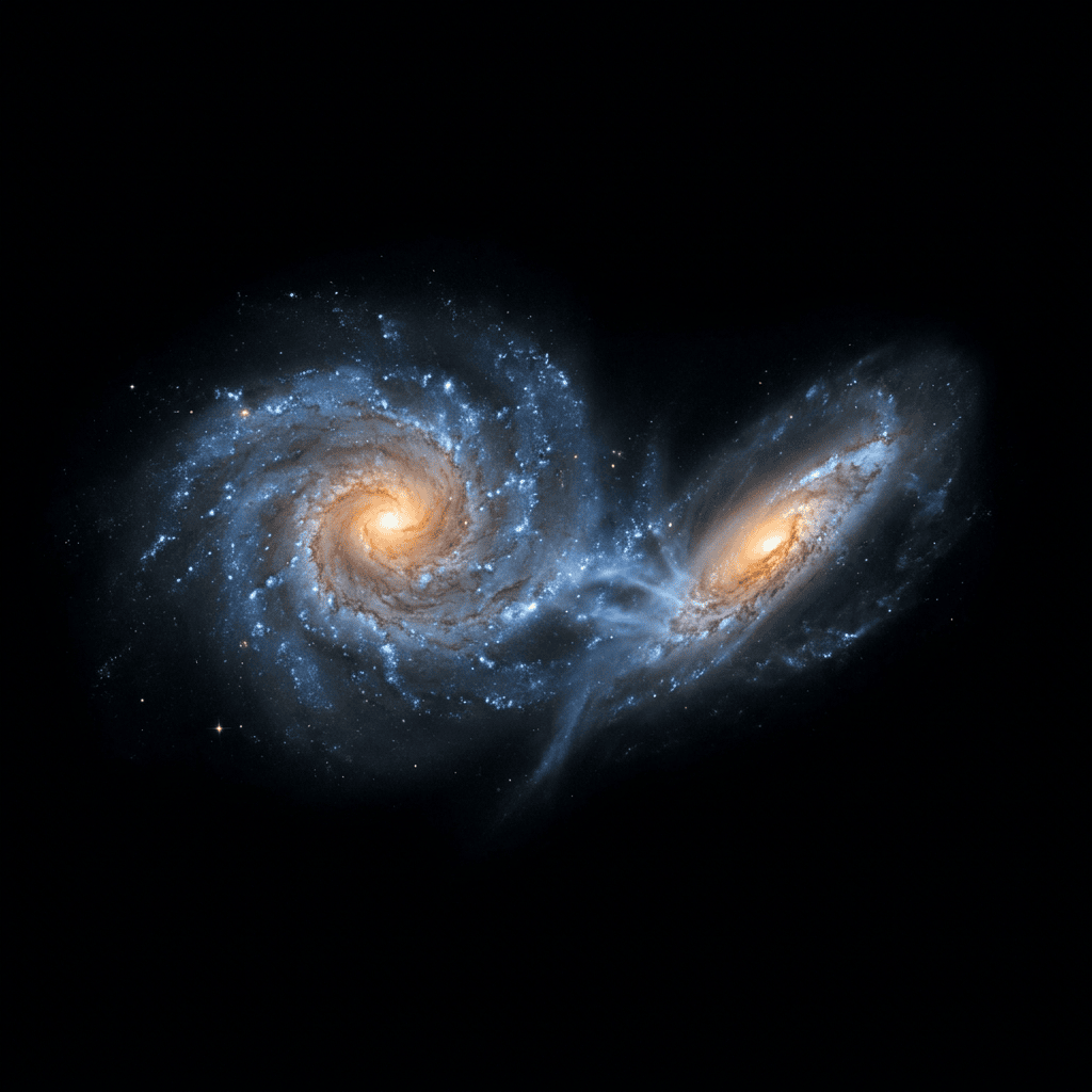NGC 2207 (verschmelzendes Paar)